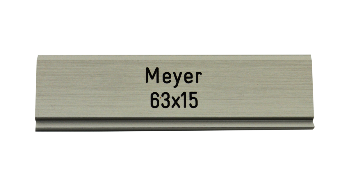 Briefkastenschild Meyer 63 x 15 mm