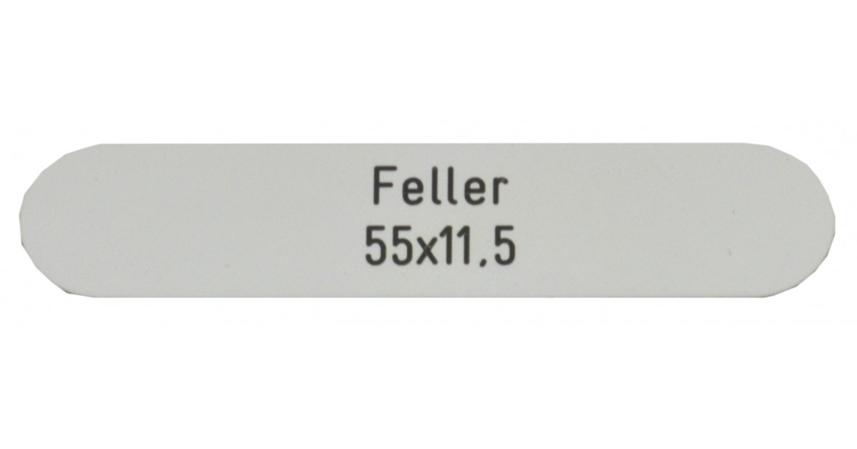 Briefkastenschild Feller 55 x 11.5 mm