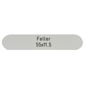 Briefkastenschild Feller 55 x 11.5 mm