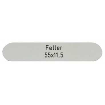 Briefkastenschild Feller 55 x 11.5 mm