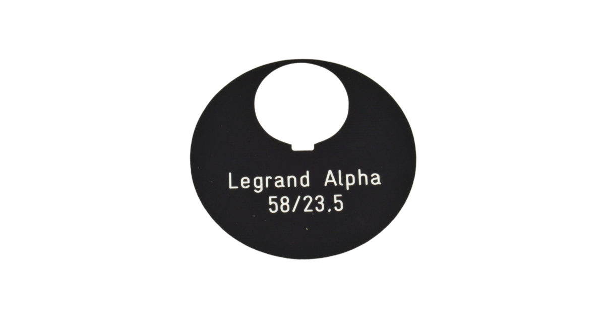 Briefkastenschild Legrand Alpha 58 x 23.5 mm