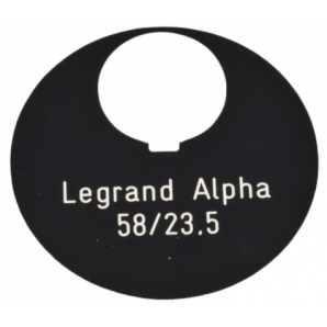 Briefkastenschild Legrand Alpha 58 x 23.5 mm