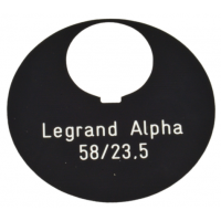 Letterbox Plate Legrand Alpha 58 x 23.5 mm