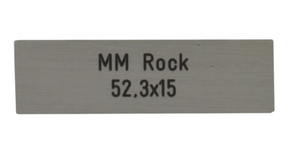 Briefkastenschild MarcMetall Rock 52.3 x 15 mm