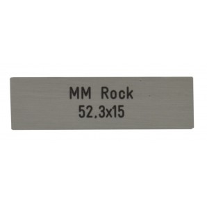 Briefkastenschild MarcMetall Rock 52.3 x 15 mm