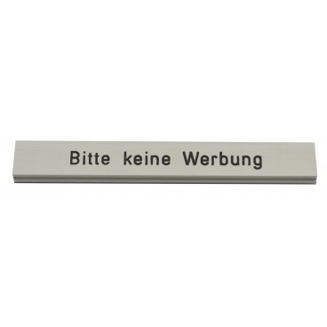 Briefkastenschild Schweizer AG 108 x 15 mm