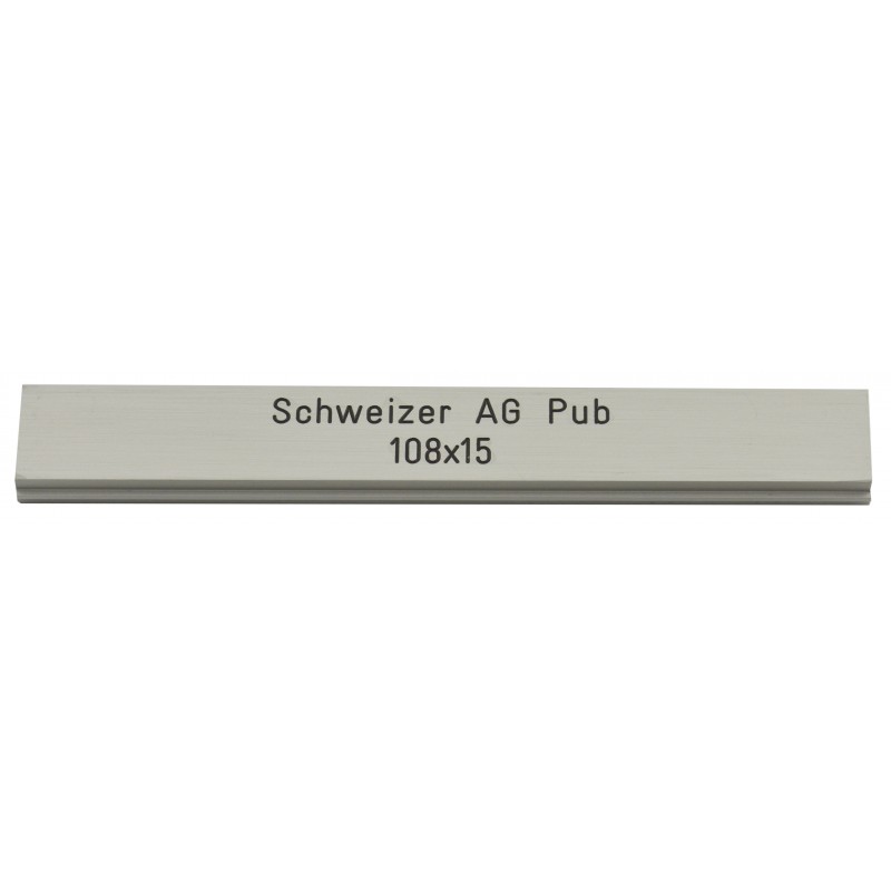 Briefkastenschild Schweizer AG 108 x 15 mm