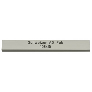 Briefkastenschild Schweizer AG 108 x 15 mm