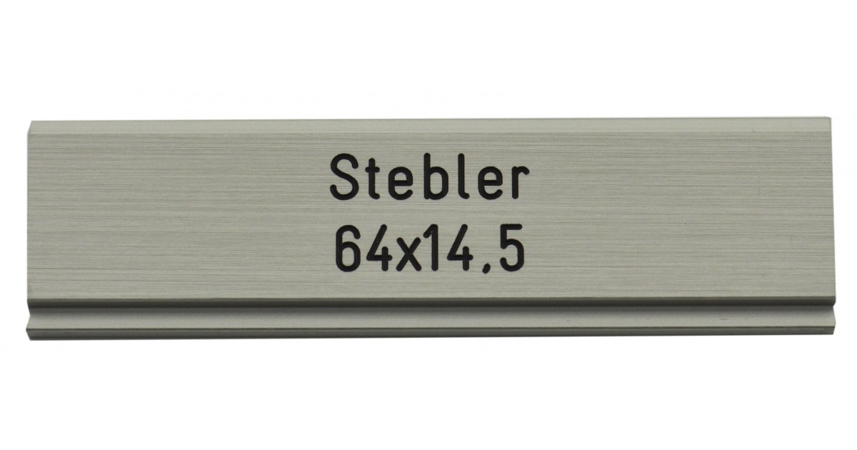 Briefkastenschild Stebler 64 x 14.5 mm