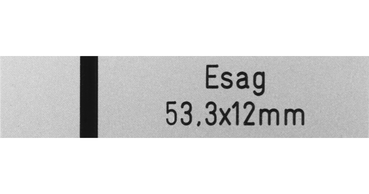 Klingelschild Esag 53.3 x 12 mm