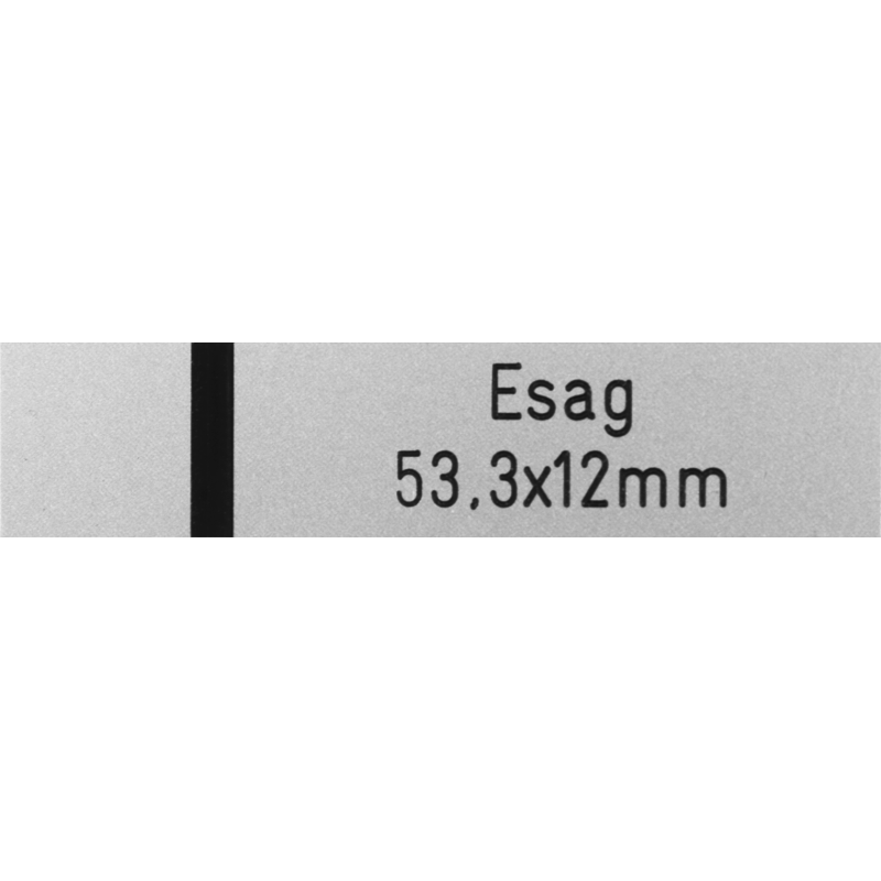 Klingelschild Esag 53.3 x 12 mm