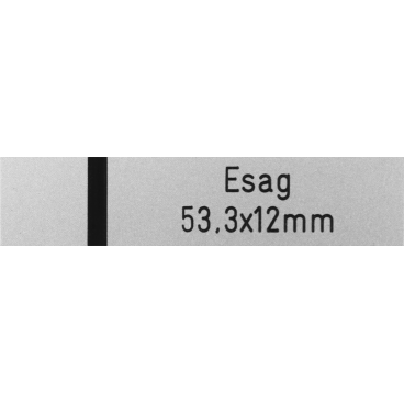 Klingelschild Esag 53.3 x 12 mm