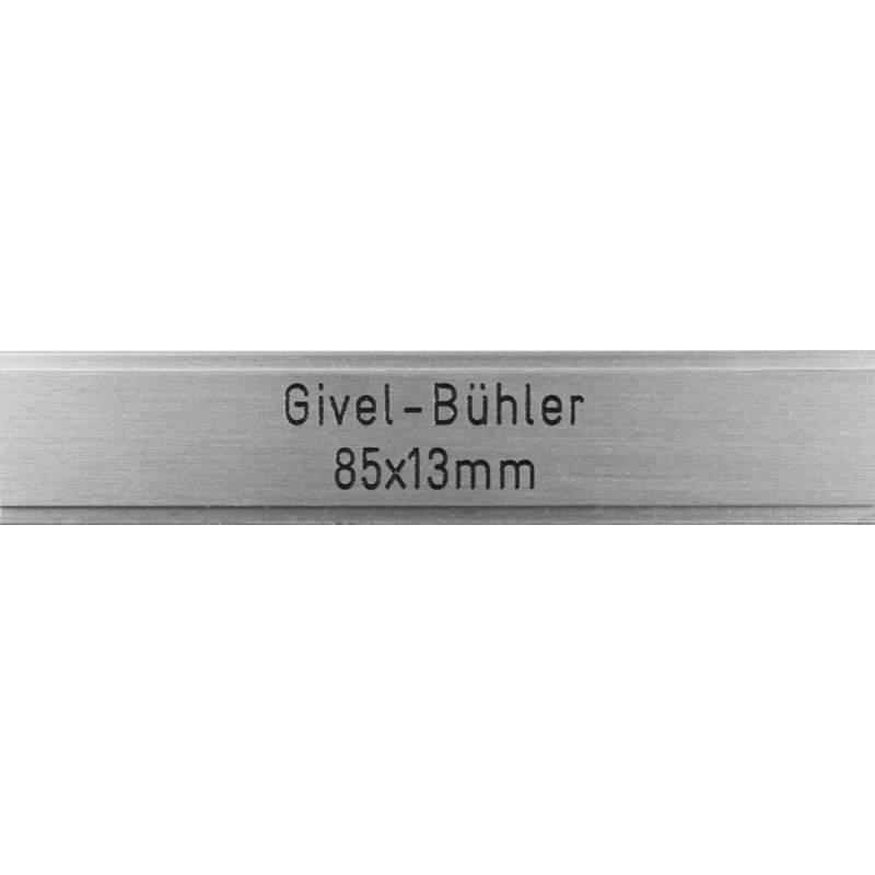 Briefkastenschild Givel-Bühler 85 x 13 mm