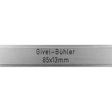 Briefkastenschild Givel-Bühler 85 x 13 mm