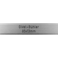 Briefkastenschild Givel-Bühler 85 x 13 mm