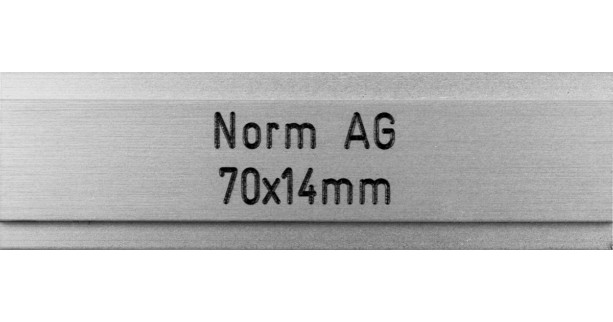 Briefkastenschild Norm AG 70 x 14 mm