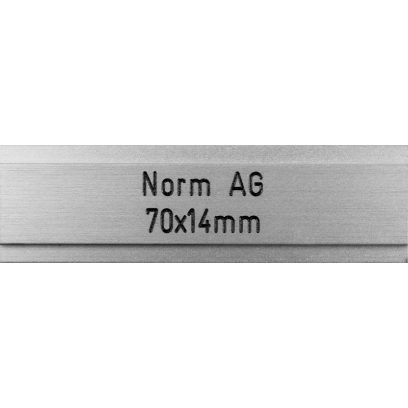 Briefkastenschild Norm AG 70 x 14 mm