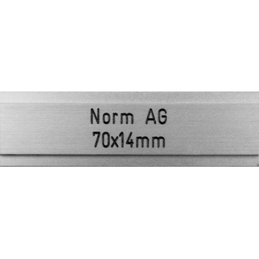 Briefkastenschild Norm AG 70 x 14 mm