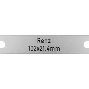 Briefkastenschild Renz 102 x 21.4 x 1 mm