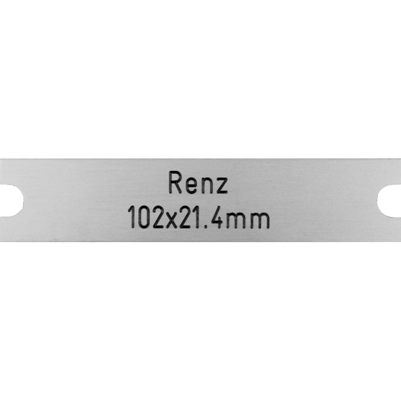 Briefkastenschild Renz 102 x 21.4 x 1 mm