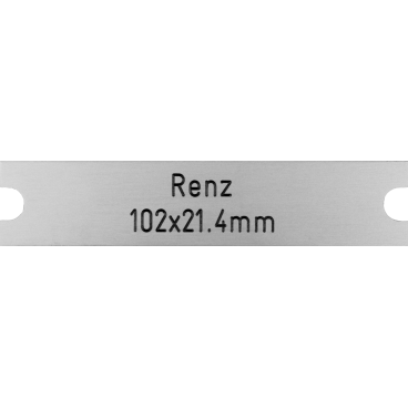 Briefkastenschild Renz 102 x 21.4 x 1 mm