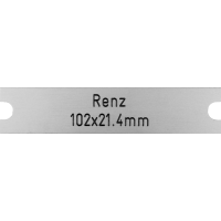Briefkastenschild Renz 102 x 21.4 x 1 mm