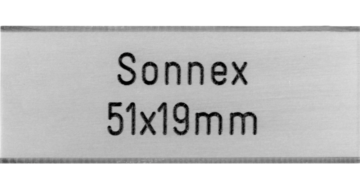 Klingelschild Sonnex 51 x 19 mm