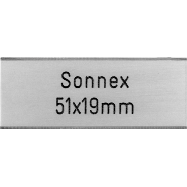 Klingelschild Sonnex 51 x 19 mm