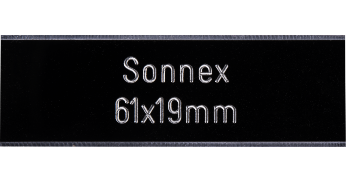 Klingelschild Sonnex 61 x 19 mm matt