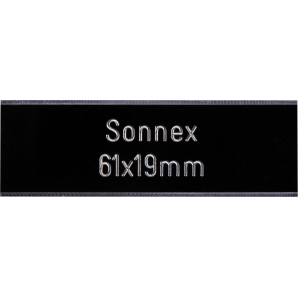 Klingelschild Sonnex 61 x 19 mm matt