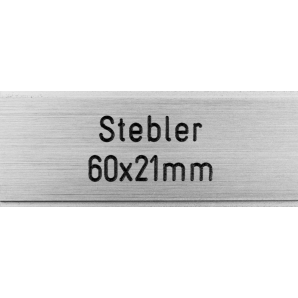 Briefkastenschild Stebler 60 x 21 mm