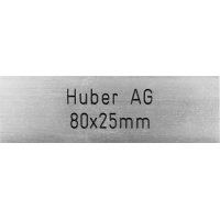 Briefkastenschild Huber AG 80 x 25 mm