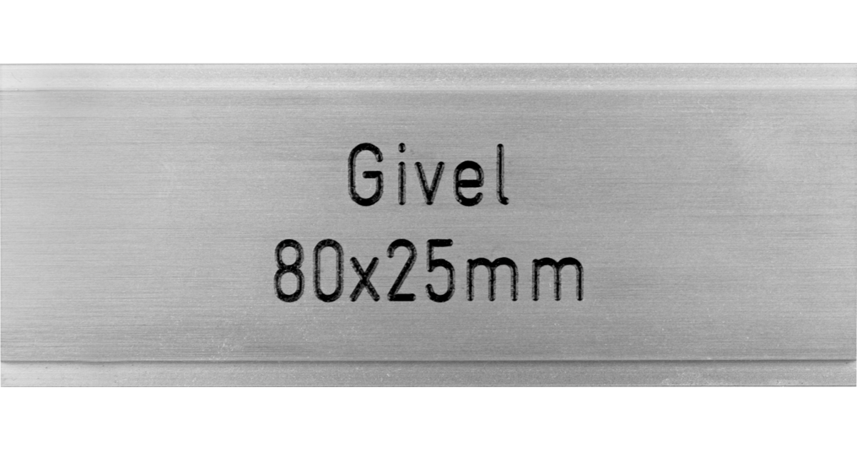 Briefkastenschild Givel 80 x 25 mm