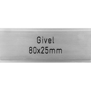Briefkastenschild Givel 80 x 25 mm
