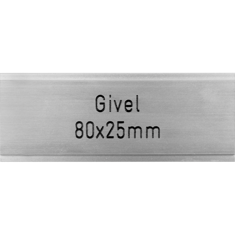 Briefkastenschild Givel 80 x 25 mm