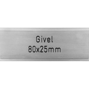 Briefkastenschild Givel 80 x 25 mm