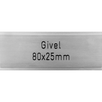 Briefkastenschild Givel 80 x 25 mm