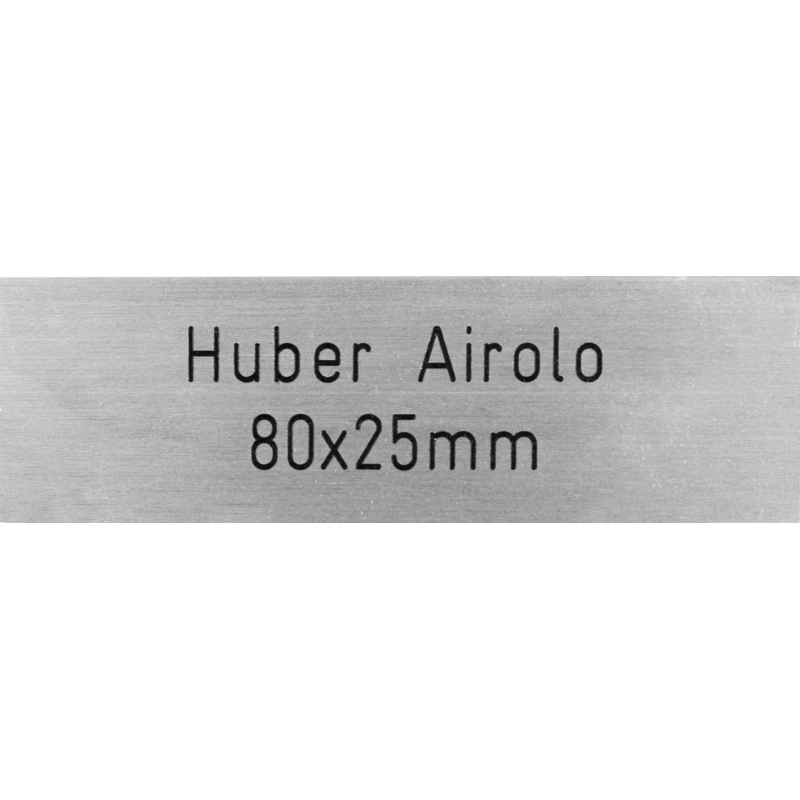 Briefkastenschild Huber Airolo 80 x 25 mm