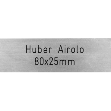 Briefkastenschild Huber Airolo 80 x 25 mm
