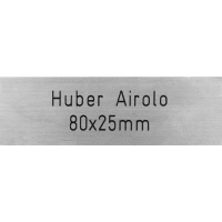 Briefkastenschild Huber Airolo 80 x 25 mm