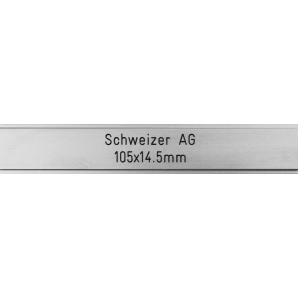 Briefkastenschild Schweizer AG 105 x 14.5 mm