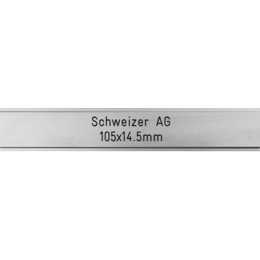Briefkastenschild Schweizer AG 105 x 14.5 mm