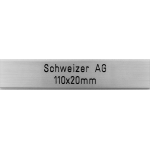Briefkastenschild Schweizer AG 110 x 20 mm