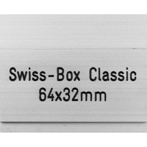 Briefkastenschild Swiss-Box Classic 64 x 32 mm