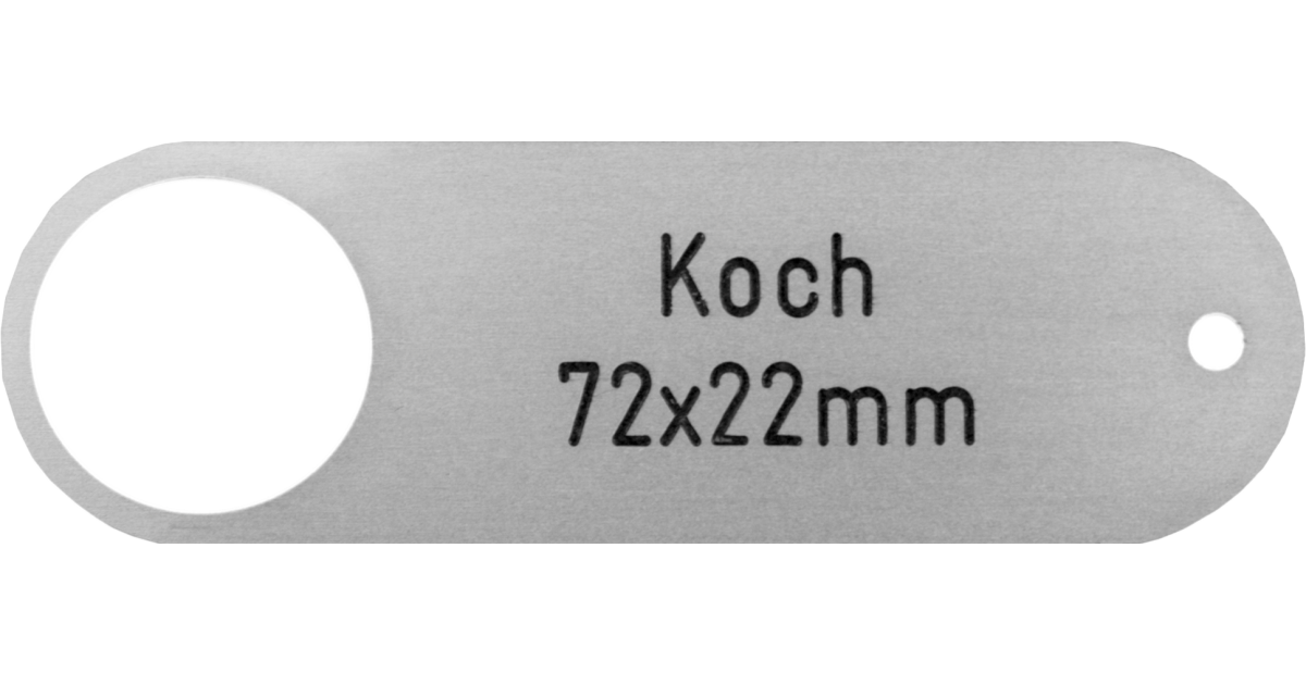 Klingelschild Koch 72 x 22 mm