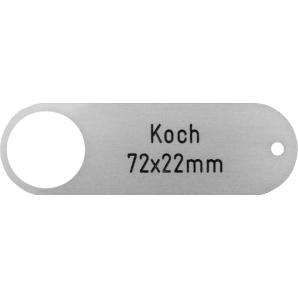 Klingelschild Koch 72 x 22 mm