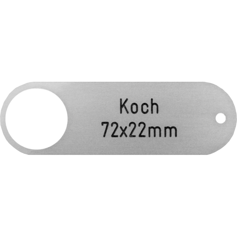 Klingelschild Koch 72 x 22 mm