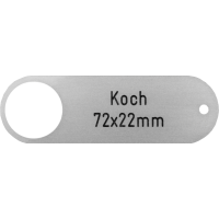 Klingelschild Koch 72 x 22 mm