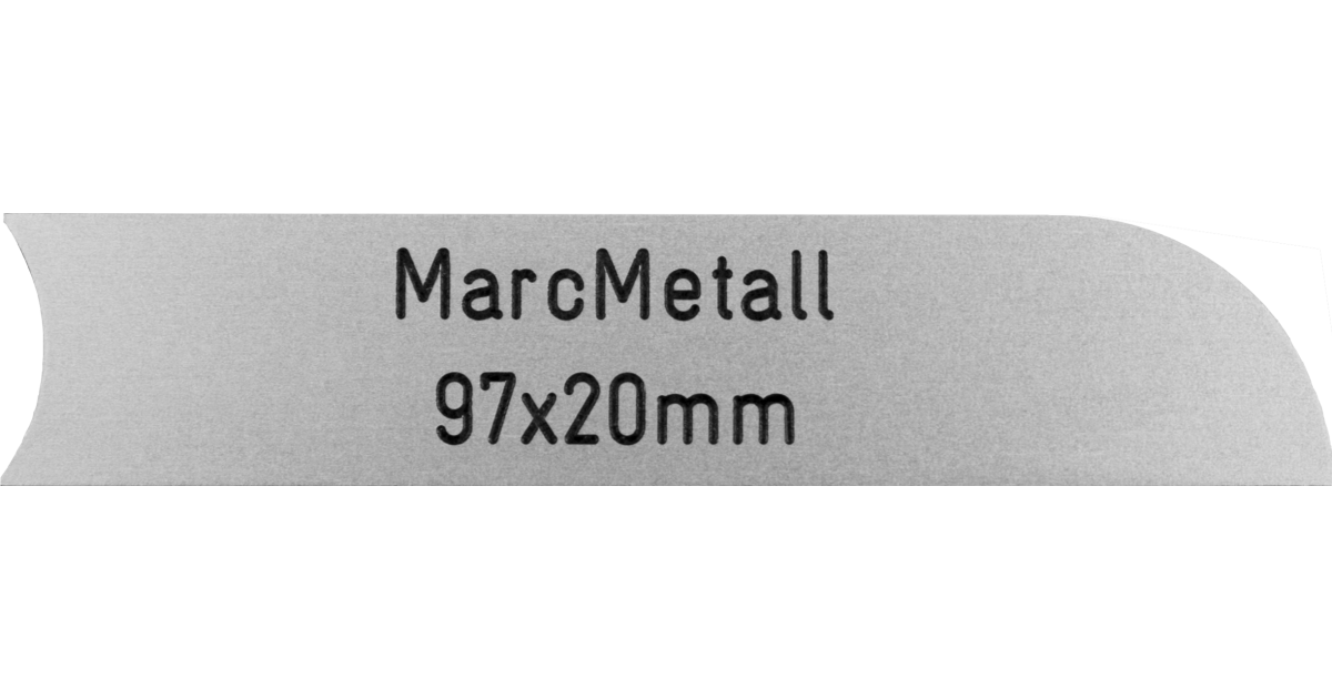 Briefkastenschild MarcMetall 97 x 20 mm