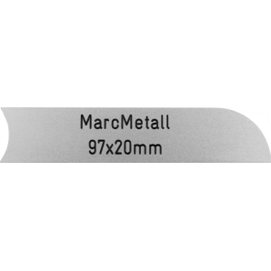 Briefkastenschild MarcMetall 97 x 20 mm